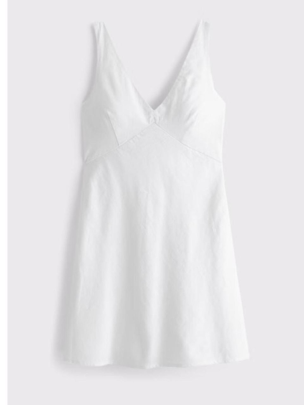 Abercrombie V-Neck Linen Blend Mini Dress